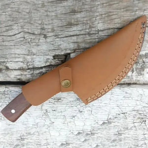 Couteau à désosser Burraq en acier Damas fait main, manche personnalisé, étui en cuir, option OEM/DIY, cadeau idéal pour le camping et la chasse - Product Image 2