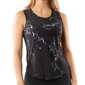 Camiseta sin mangas de entrenamiento informal de verano con estampado personalizado de nuevo diseño 2025 para mujeres de talla grande Jersey transpirable de secado rápido con logotipo frontal - Product Image 3