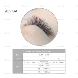 Pestañas de abanico hechas a mano - Product Image 3