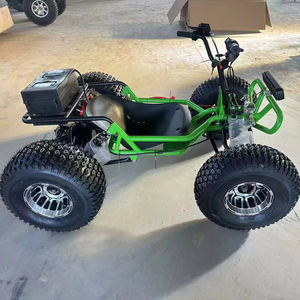 Scooter électrique tout-terrain vert à 4 roues, moteur sans balais 1000W, batterie au lithium, double suspension, contrôle par application, unisexe - Product Image 1
