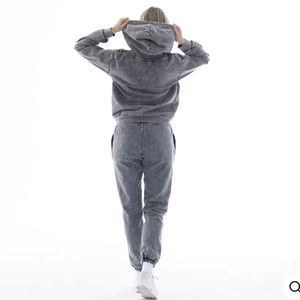 Sudaderas con capucha de lavado ácido con logotipo personalizado para hombre, gran oferta, sudaderas con estampado 3D de lavado de piedra, sudaderas largas de invierno con capucha de talla grande - Product Image 4