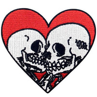 Patch brodé floral œil de rose, thermocollant ou à coudre, badge gothique pour veste