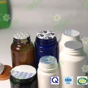 Film d'étanchéité en aluminium flammé en papier, forme ronde blanche pour bocaux et confiseries, fabricant vietnamien OEM/ODM, PET/PE/PP/Verre - Product Image 2