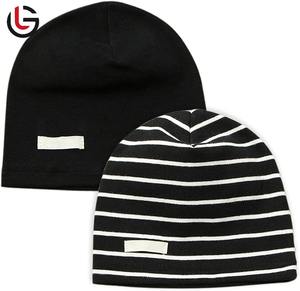 Gorros personalizados con logotipos, gorros bordados de poliéster/algodón, gorros de punto grueso para invierno, gorros Jacquard a prueba de viento - Product Image 1