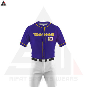 ชุดเครื่องแบบเบสบอลทำจากโพลีเอสเตอร์สำหรับผู้ใหญ่เหมาะกับทุกเพศพิมพ์ลายสีและโลโก้ได้ตามต้องการล่าสุด - Product Image 6