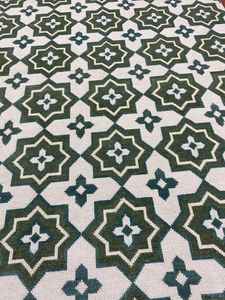 Alfombra de nudo hecha a mano de lana de alta calidad Oushak nuevo moderno bordado patrón abstracto FORRO DE TRABAJO PARA sala de estar o dormitorio - Product Image 4