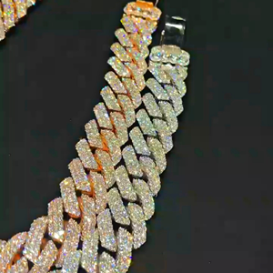 Cadena de Hip Hop de Plata de Ley 925 de 16 mm Unisex, nueva moda personalizable, Diamante Blanco y moissanita, estilo clásico - Product Image 6