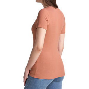 T-shirts pour jeunes femmes imprimés personnalisés OEM 95% coton 5% Spandex T-shirts vierges respirants décontractés de grande taille de qualité supérieure - Product Image 3