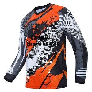 Jersey de Motocross Transpirable con Logotipo Personalizado OEM, Sublimado de Alta Calidad, % Poliéster de Secado Rápido - Product Image 2