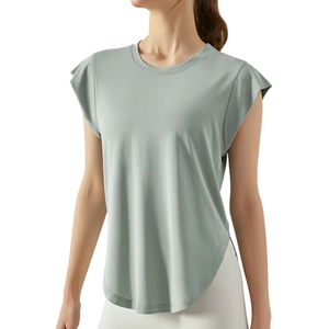 Tops dos nageur sans manches, chemises de course coupe classique, débardeur d'entraînement pour filles, yoga, athlétisme, gym, sport, en spandex écologique - Product Image 1