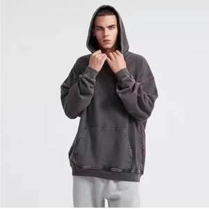 Sweats à capuche élégants pour hommes de haute qualité, sweat-shirt à capuche personnalisables pour hommes pour un confort à la mode sweats à capuche lavés à l'acide pour hommes - Product Image 3