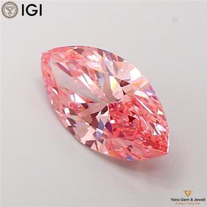 เพชรทรงมาร์คีส์ 3.01 กะรัต พร้อมใบรับรอง IGI เพชร CVD ผลิตในห้องปฏิบัติการ สีชมพูสดใส ระดับความสะอาด VVS2 เหมาะสำหรับทำเครื่องประดับ - Product Image 5