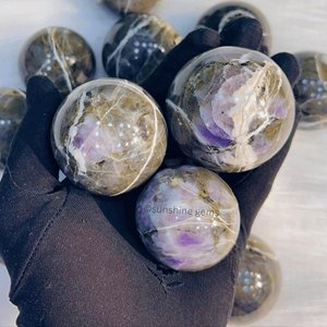 Morado Natural <b>Opal</b> Crystal Quartz Sphere Bulk Supply for Feng Shui Love Healing Meditation and Decor Gemstone Material - Product Image 5