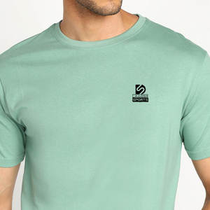 T-shirts pour hommes tendance, unis, service OEM – 100 % coton, séchage rapide, respirants, écologiques, faible MOQ, tissu de haute qualité - Product Image 6