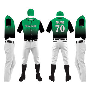 Vêtements de sport entièrement personnalisés uniforme de baseball meilleure qualité conception de logo personnalisé nouveaux ensembles de maillot et de pantalons de baseball avec service OEM - Product Image 1