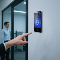 SDK API Sistema de acceso de control de puerta biométrico 5 pulgadas Control de acceso de reconocimiento facial Wiegand26 RS485 para banco de construcción de oficinas
