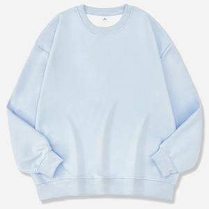 Sudaderas transpirables de algodón 100%, nuevo diseño elegante, camisas de gran tamaño, sudaderas con capucha antiarrugas lisas personalizadas para mujer - Product Image 2