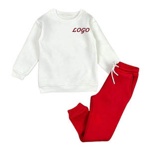 Alta calidad 100% algodón logotipo personalizado niños deportes chándal transpirable pista chándal con pantalones incluidos estilo infantil - Product Image 5