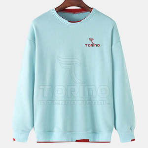 Vente en gros 100% coton Sweatshirts pour hommes Dernières conceptions Basics Sweatshirts d'hiver à motif solide - Product Image 1