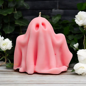 เทียนขี้ผึ้งถั่วเหลืองไร้ควันมีกลิ่นหอมแปลกใหม่แนวฮาโลวีนทำด้วยมือสำหรับงานปาร์ตี้ตกแต่งบ้านและงานคริสต์มาส - Product Image 3