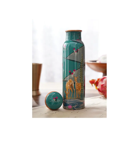 100% cuivre imprimé bouteille activités de plein air-pour la course Camping avantages pour la santé Logo personnalisé bouteille en cuivre - Product Image 4