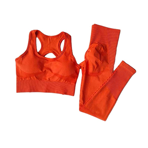 Último estilo MOQ bajo Mujeres Fitness Wear Venta al por mayor Señoras Gym Wear Personalizado Color sólido Running Wear - Product Image 2