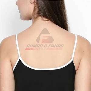 Camiseta básica de algodón de alta calidad para mujer, camiseta sin mangas elástica al por mayor, camiseta sin mangas Lisa personalizada con estilo para mujer - Product Image 6