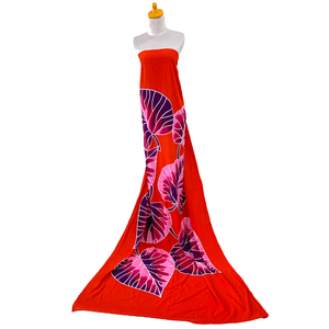 Ornement floral peint à la main 100% rayonne une pièce plage sarong larges sélections de couleurs style paréo - Product Image 5