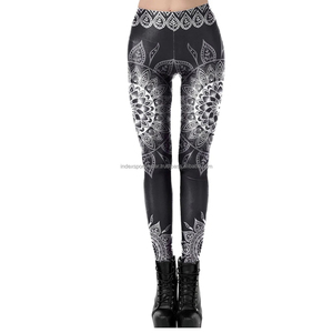 Femmes de haute qualité 100% coton Fitness Scrunch bout à bout Leggings personnalisé sublimé solide Yoga pantalon respirant taille élastique - Product Image 5