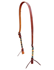 Headstall de cheval perlé occidental en cuir personnalisé de haute qualité avec oreille fendue pour l'équitation diverses couleurs de conceptions disponibles - Product Image 4