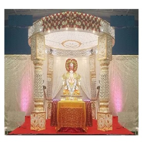Décoration de mandap de mariage indien traditionnel, mandap en fibre sculptée, design magnifique, ensemble de décoration de mandap de mariage Perth - Product Image 1
