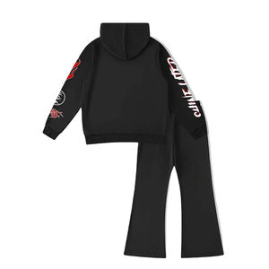 ชุดวอร์มผู้ชายแบบสั่งทำพิเศษ พิมพ์ลาย DTF สำหรับฤดูหนาวปี 2025 เสื้อฮู้ดเทอร์รี่พร้อมกางเกงขายาว ไซส์พลัส สีตัดกัน ระบายอากาศได้ดี ป้องกันแบคทีเรีย - Product Image 5