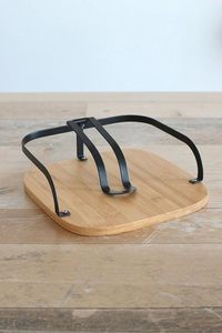 Best Sale Luxury Black Square Metal Napkin Holder Wooden Base Bamboo Paper Material Kitchen Dining <b>Tabletop</b> Countertop <b>Storage</b> - Product Image 4