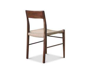 Cheap Modern Scandinavian Dining <b>Chair</b> with Solid Wood and Brown Finish Non-Foldable for Indoor/Outdoor Villa Use - Product Image 2
