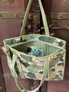 Bolsa de Compras Personalizada con Logotipo en Color Sólido, Reutilizable, con Cierre de Cremallera, Portátil, de Gran Tamaño, Acolchada, de Algodón, para Mujer, para la Playa - Product Image 2