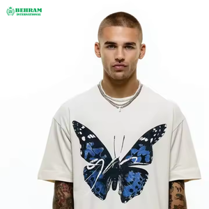 เสื้อยืดผู้ชายคุณภาพสูง ไซส์ใหญ่ ทรงหลวม ผ้าฝ้าย 100% แบบเรียบ รับผลิตจำนวนมาก สกรีนโลโก้ด้านหน้า พิมพ์ลายดิจิตอล แห้งเร็ว - Product Image 5