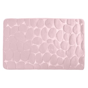 Alfombra de Baño GALET Rosa Pastel 50 x 80 cm - Product Image 1