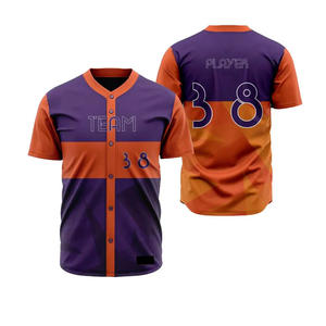 Uniforme de baseball boutonné de la plus haute qualité-Maillot et pantalon d'uniforme-Uniforme de baseball et de softball - Product Image 4