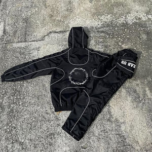 Conjunto Deportivo de 2 Piezas con Estampado Personalizado al por Mayor, Ropa Deportiva Urbana, Sudadera con Capucha de Felpa Técnica de Algodón de Diseñador, Chándales para Hombre - Product Image 4