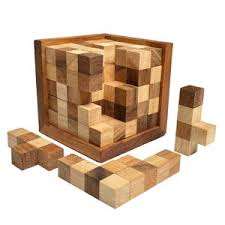 Puzzle 3D en bois écologique fait à la main pour enfants et adultes-Toutes saisons - Product Image 2