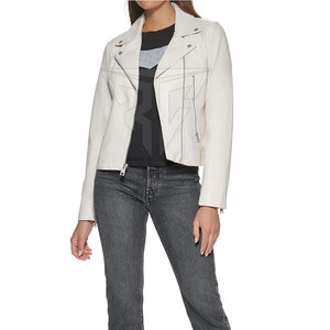 Nouvelle Arrivée Veste d'Hiver Femme Personnalisée XL en Cuir Véritable Imperméable Col Montant Respirante en Coton Tricoté Teint Uni - Product Image 4