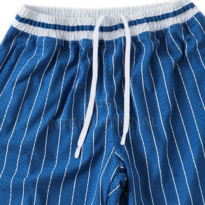 Short de basket-ball noir d'été personnalisé de haute qualité pour hommes maille double couche avec impression numérique à motif solide - Product Image 4