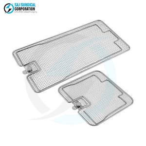 Solo Tapa para Cesta de Base Plana, Cubierta Manual Reutilizable de Acero Inoxidable para Equipo Quirúrgico y Hospitalario - Product Image 1