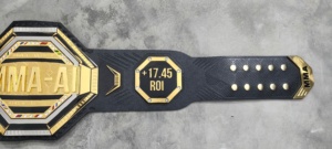 Ceinture de championnat poids lourd de qualité supérieure conçue sur mesure avec bracelet en cuir véritable de 4mm Logo avant durable Arts martiaux pour la lutte - Product Image 4