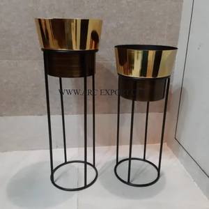 Cuivre et noir poli Design moderne maison décorative unique jardinières et pots de fleurs pour les meilleures ventes à prix compétitif - Product Image 6