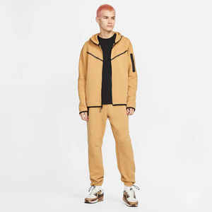 Alta calidad Cargo Tech Fleece Unisex Multi bolsillo hombres Joggers trajes conjunto Slim Fit entrenamiento desgaste dos piezas conjunto chándal para hombres - Product Image 1