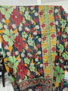 ผ้าห่ม Kantha ผ้าห่มของขวัญคริสต์มาสโบฮีเมียนเขตร้อน Kantha โซฟาโยนผ้าห่มคู่ขนาด Kantha ผ้าห่ม - Product Image 2