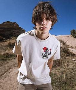 Camiseta de algodón 100% de alta calidad para hombre, estilo urbano vintage, con estampado gráfico de Hip Hop Hell, venta al por mayor, camiseta gráfica de moda. - Product Image 4