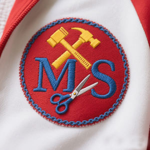 Patchs brodés en chenille personnalisés Lux Et Veritas Est 1890, bouclier doré, logo plume de livre bleu foncé, cœur, fleur pour chapeaux - Product Image 5