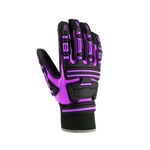 Guantes DE TRABAJO protectores resistentes a impactos Guantes de seguridad para petróleo y gas Protección de manos mecánica duradera Guantes de trabajo con agarre antideslizante - Product Image 2